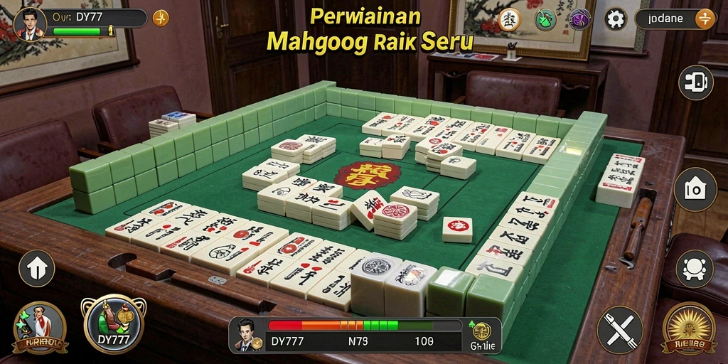 Tampilan utama screenshot permainan Mahjong DY777 dengan gameplay seru.