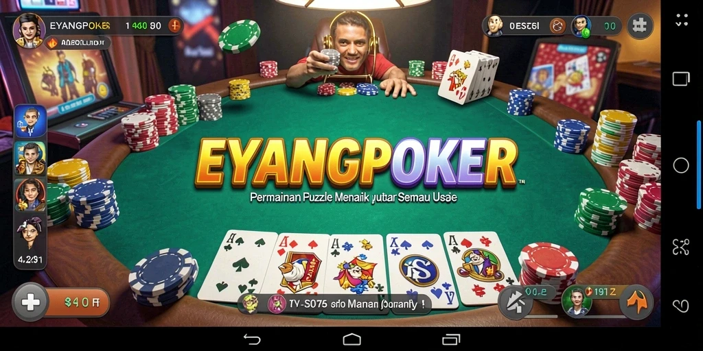 Tampilan gameplay luar biasa dan menantang di EYANGPOKER.