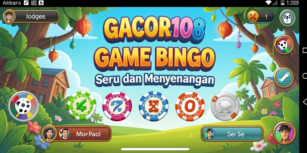 Tangkapan layar GACOR108 menunjukkan gameplay Bingo yang seru.