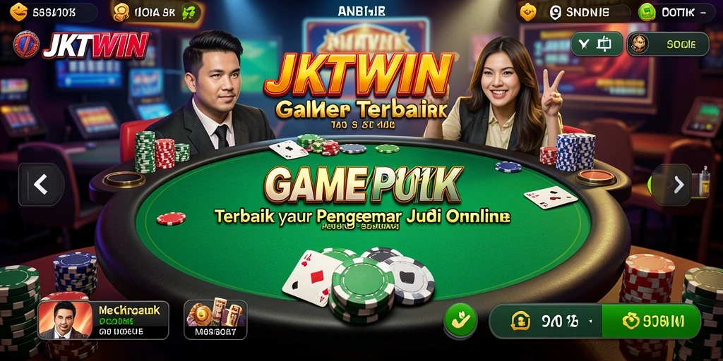 Screenshot gameplay JKTWIN menampilkan suasana permainan Poker yang seru.