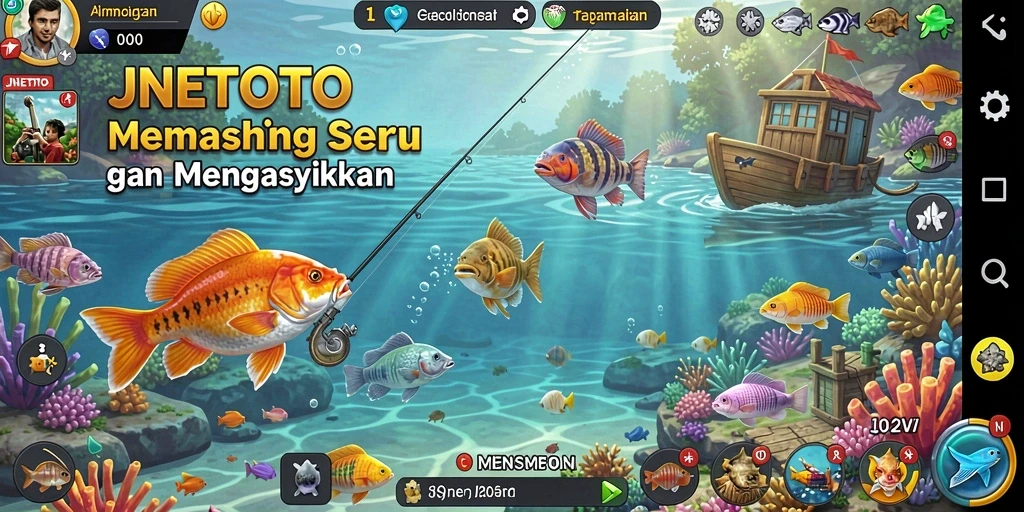 Tangkapan ikan virtual yang menarik dalam gameplay JNETOTO.
