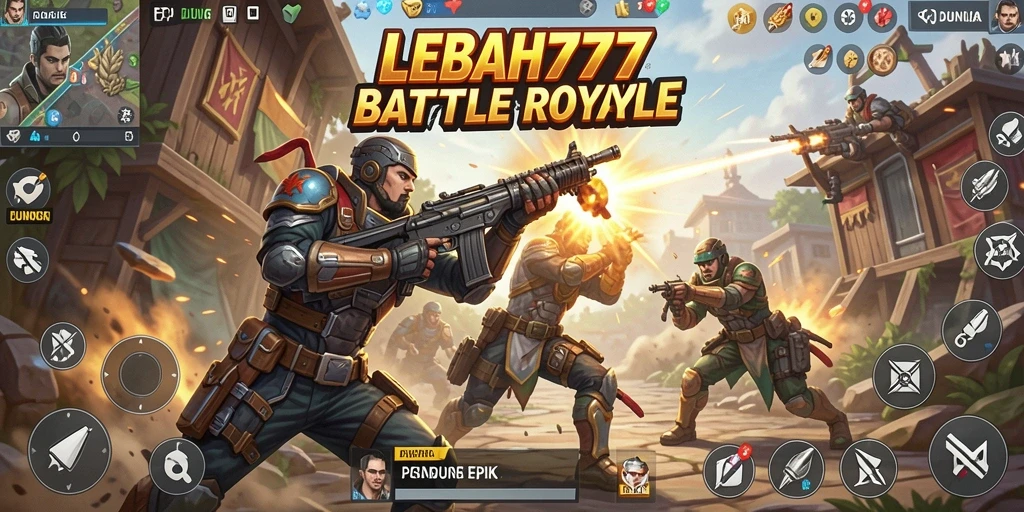Gameplay seru dalam pertarungan Battle Royale di LEBAH777.