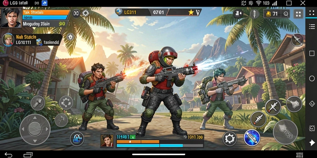 Tampilan gameplay LG111 yang epik dalam pertempuran strategis.