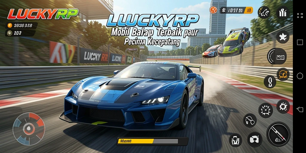 Gameplay penuh aksi di LUCKYRP dengan balapan yang mendebarkan.