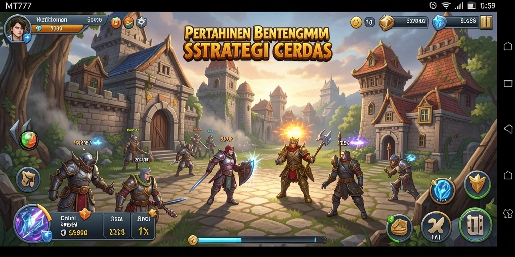 Tampilan gameplay di MT777 menunjukkan strategi pertahanan yang memikat.