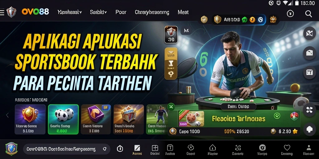 Tampilan gameplay OVO88 yang menarik dan intuitif untuk taruhan olahraga.