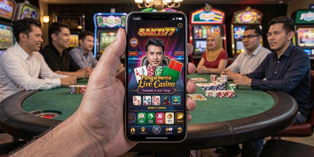 Tampilan gameplay SAKTI77 yang mengasyikkan dengan dealer langsung.