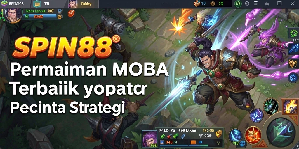 Tangkapan layar gameplay SPIN88 yang menampilkan karakter beraksi di arena pertempuran.