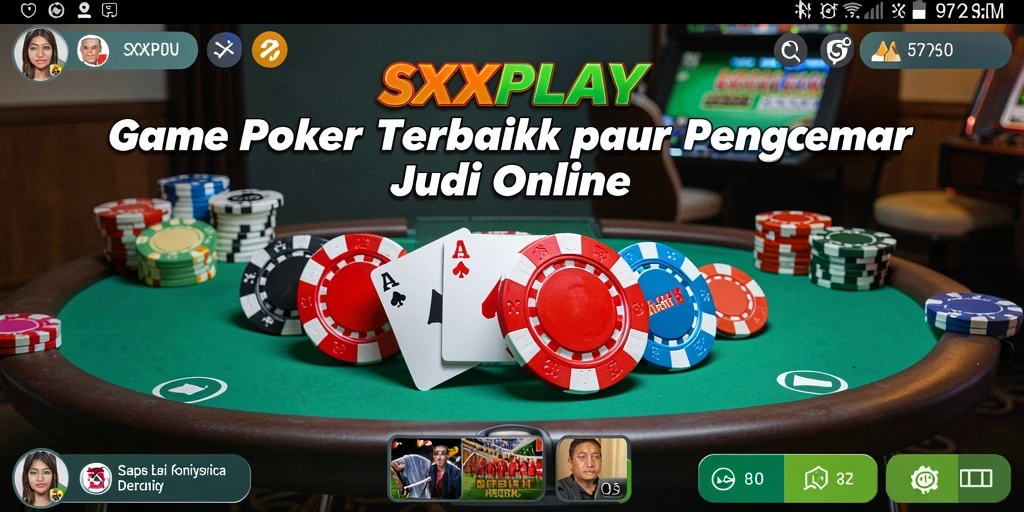 Tampilan menarik dari gameplay Poker di SXXPLAY.