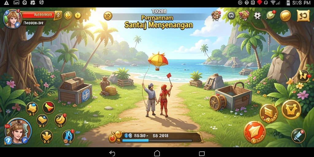 Screenshot gameplay TO288 yang menampilkan aksi santai dan menyenangkan.